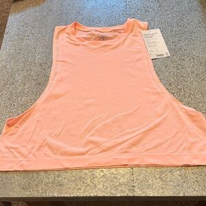 NWT Women’s Mineral Wash Crop Tank Peach Size Small MSRP $49